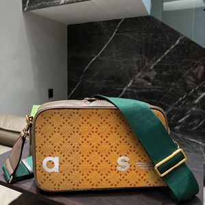 Designer Hommes Caméra Sac Sport Bandoulière Sac Trois Bandes Unisexe Sac À Main Mode Femmes Sac À Bandoulière Embrayage Bourse De Haute Qualité En Cuir Rouge Vert Bracelet Classique Lettre