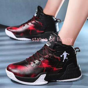 Zapatos deportivos de baloncesto al aire libre para hombre, zapatillas con cojín de aire, zapatos para parejas, botas de baloncesto deportivas transpirables v76