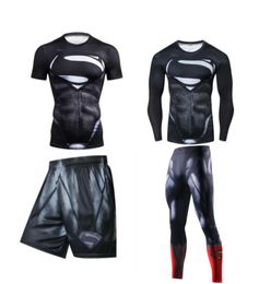 Men Sports Suits Rashguard Jiu Jitsu Jerseys Tights Pants Running T Shirt BJJ Boxing Sets Gym Training Muay Thai MMA Fightwear 2206264341