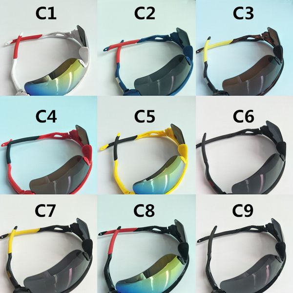 Gafas de sol deportivas siamesas para hombre, gafas para conducir en bicicleta, gafas para mujer, gafas de moda, gafas de protección Uv400, 9 colores