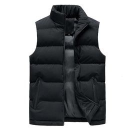 Hommes printemps et automne veste hiver hommes gilet pour duvet coton sans manches veste gilet homme grande taille chaud hommes manteau