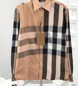 Hommes printemps designer hommes chemises habillées chemises à manches longues vêtements d'affaires décontractés Top S-3XL