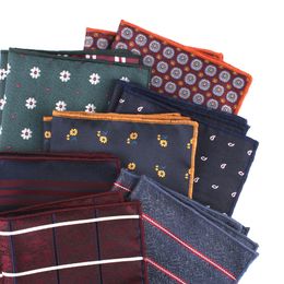 Men Square Polyester Jacquard Mandkerchiefs Vintage Classic Men Pocket Pocket Pocket Fory Party Square Mandkerchief Hanky ZB608