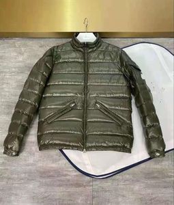 Manteau à col montant pour homme, imperméable, Double fermeture éclair, doudoune douce et chaude, parka, noir et vert, taille 12345