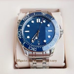Men Steel Case 210.30.42.20.03.001 Blue Bezel Blue Texture Dial Co 8800 Automatische heren Watch Email Schaal horloges