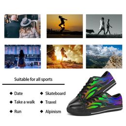 Men Stitch schoenen Custom Sneaker Hand geschilderd canvas dames mode laser dieptepunt gesneden ademend wandelende jogging dames trainers