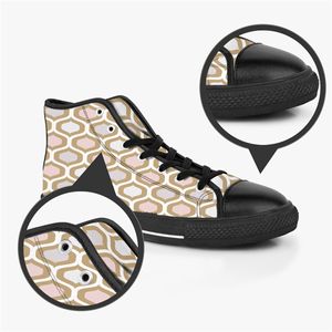 Men Stitch schoenen aangepaste sneakers canvas dames mode zwart wit oranje midden gesneden ademende mode buiten wandelende kleur39