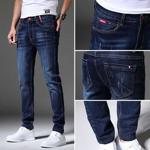 Hommes Stretchy Denim Skinny Jeans Hommes 2020 Nouveau Printemps Automne Marque Classique Haute Qualité Coton Pantalon Mode Jean 4 Couleur X0621