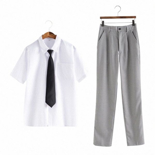 Hommes Costume Set JK Japon Preppy Style Lycée Garçons Classe Étudiants Marin Uniforme Costume Vêtements 5XL j7xd #