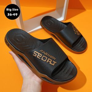 Men Summer Big Sandals Dames Slides 597 Grootte Buiten Flip Flops Casual Beach Ademende schoenen Paren Home Slippers 230520 579
