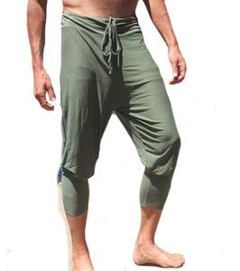 Hommes été décontracté Capri pantalon couleur unie mince élégant pantacourt hommes Cool nouveau Hip Hop Streetwear pantalon mâle Funny4356098