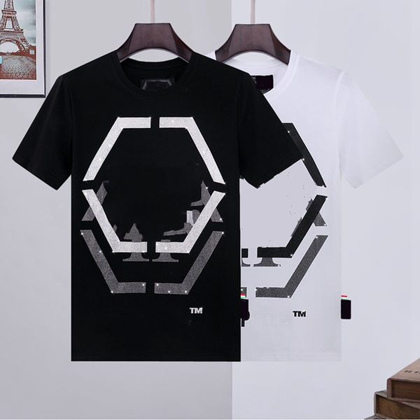 Hommes été nouveau produit t-shirt mode à manches courtes t-shirt vêtements décontracté crâne lettre imprimer hip hop nouveau style homme t-shirt clothin m3xl #Shopee95