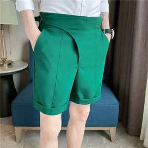 Men Summer Shorts coréens Fashion Business Casual Chino Office Colters Cool Breathable Vêtements S3XL 240407