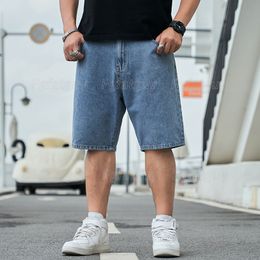 Pantalones cortos de verano para Hombre de talla grande 32-48 Pantalones cortos de mezclilla informales de moda para 150kg ropa de chico Pantalones Cortos Para Hombre