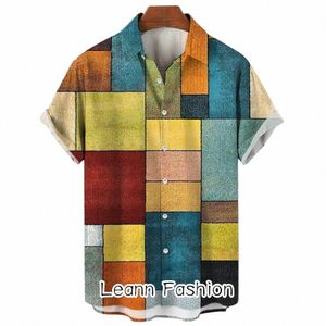 Hommes été Vintage chemise décontracté coloré hawaïen Vacati chemise mâle plage Style chemise Fi fesses vêtements quotidien Streetwear 146h #