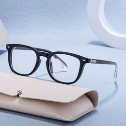 Gafas de sol para hombres Gafas de sol de diseñador Nueva caja de moda El marco óptico de reparación facial para hombres se puede combinar con gafas de luz plana para miopía para hombres y mujeres