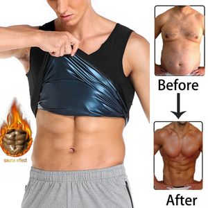 Men de suintement Sauna Body Shaper Gest Traineur Slimming Tank Top Shapewear Corset Gym sous-vêtements Femmes Fat Burn Workout Trimmer 240521