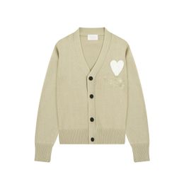 Pull Homme Paris Designer Pull Homme Amisweater Coeur Macaron Amour Jacquard Cardigan Pull Femme Pull Amishirts Am I FC5D
