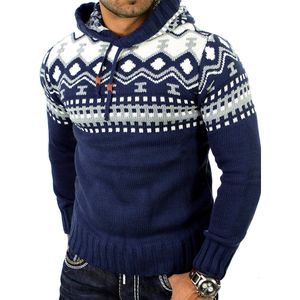 Hommes pull pull à manches longues 2018 hiver chaud noël tricots grande taille col roulé pull