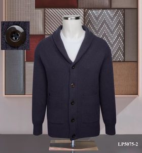 Mannen sweaters herfst en winter comfortabele vaste kleur kasjmier kasjmier vest sweaterjas