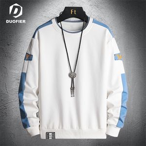Mannen Sweatshirts Hiphop Pullover Hoodies Patchwork Streetwear Casual Mode Mens Kleding Koreaanse Harajuku Losse Grote Grootte 220325
