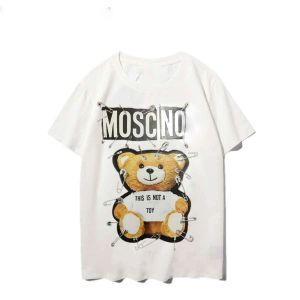 Hommes T-Shirt Designer Mens T-shirt Moscino Casual Bear Impression à manches courtes Vêtements Marque coton Tees Taille US S-XXL 796157608