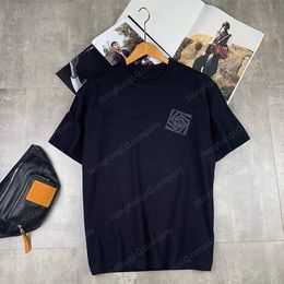 Men T-shirt Designer Shirts Y3 Black Samurai Shadow Print Y-3 Couw Coule Loose à manches courtes Casual Tshirt pour l'homme