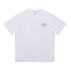 hommes T-shirt designer t-shirts hommes femmes haut de gamme lettres broderie graphique t-shirt décontracté couleur unie à manches courtes haut grande taille coton t-shirt