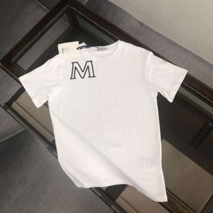 hommes t-shirt designer T-shirts hommes femmes ligne de mode lettre imprimer plus la taille chemise été lâche col rond manches courtes tops deux couleurs