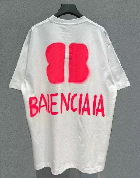 Camiseta de hombre Camisetas de diseñador marca BA camiseta de manga corta jersey de algodón puro cálido suelto transpirable moda hombres y mujeres
