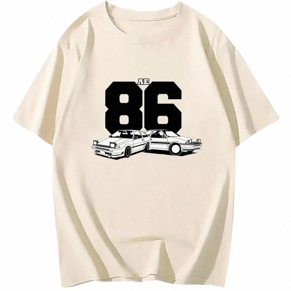 Hombres camiseta inicial D Ae86 diseñador camisetas para hombre 100% Cott Tops camisetas camisetas personalizadas Japón Car Racer Lover Manga ropa j0hj #