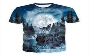 Camiseta para hombre, nuevas camisetas con estampado de lobo, camisetas 3D para hombre, camisetas novedosas de animales, camisetas de manga corta para hombre, camisetas de verano con cuello redondo 8096696