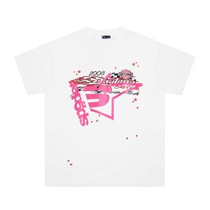 T-shirt homme Street Fashion Summer Spider Shirt 555 Hip Hop Trend Shirt Mens Sp5der Shirt Graphic Tee Outdoor Casual Tee Homme Motif Géométrique Tops Amples Taille Eu A25