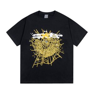 T-shirt homme Street Fashion Summer Spider Shirt 555 Hip Hop Trend Shirt Mens Sp5der Shirt Graphic Tee Outdoor Casual Tee Homme Motif Géométrique Tops Amples Taille Eu A33