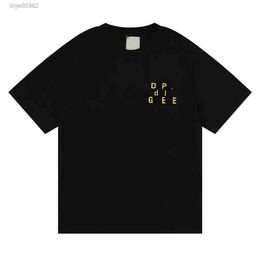 Hommes T-shirt unisexe Gall Dep coton créateur de mode décontracté marque de marée lavé vieux jaune lettre imprimé T-shirts à manches courtes pour Womenneml