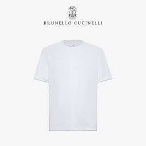 Hommes t-shirts brunello été cucinelli rond cou rond manche courte t-shirt