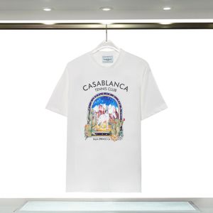 Hommes T-shirts Designer Casablanc T-shirt Fashion Men T-shirts décontractés Homme Vêtements Street T-shirts Tennis Club Casa Blanca Shorts Clothes Luxury Luxury Shirt S-2xl 49