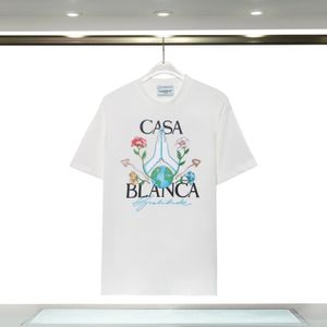 Hommes T-shirts Designer Casablanc T-shirt Fashion Men T-shirts décontractés Homme Vêtements Street T-shirts Tennis Club Casa Blanca Shorts Chéchs de manches Luxury Shirt S-2xl 18