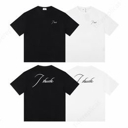 hommes t shirts designer t shirt femmes vêtements t-shirts graphiques Motif tee vêtements coton rue haute Hip Hop Lettres simples Retro Print Loose Racing A2