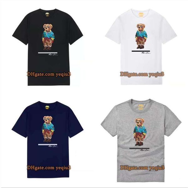 Camisetas para hombre Caballo pequeño Descuentos al por mayor Camiseta Cuello redondo Camisetas estampadas Hombres Polos Diseñador de moda Camiseta clásicos Camiseta casual de dibujos animados Camiseta de marca 32040