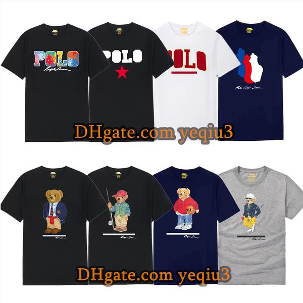 Hommes T-shirts Petit Cheval Réductions En Gros T-shirt Col Rond T-shirts Imprimés Polos Créateur De Mode Chemise Classiques Dessin Animé Décontracté