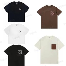 Hommes t-shirts été t-shirt haute Version marque chemise de créateur à manches courtes et col rond pur coton mat porter confort