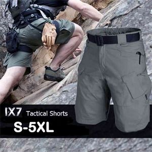 Mannen Tactische Shorts Wandelen Stedelijke Militaire Outdoor Cargo Ripstop Casual Multi-Pockets Short Combat Hunting Fishing 210716