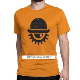 Mannen Tee Shirt Oranje Clockwork Kubrick Alex Film Casual Katoenen T-shirts Tshirt O Hals Kleding Zomer 210629