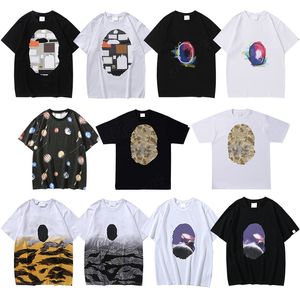 Mannen Tees Shirt Zomer Ontwerper Wit T-shirt Casual Losse T-shirts Hiphop Streetwear Kleding