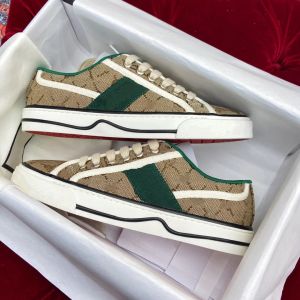 Heren Tennis 1977 Sneakers Vrijetijdsschoenen Linnen Luxe Designer Dames Singelband Groen Rood Gestreepte Rubberen Zool Elastisch Katoen Lage Top Sport Tennisschoenen