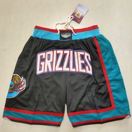 Men Throwback Basketball Shorts Pocket Blue Black Red Geel Purple White Gold 2024-39