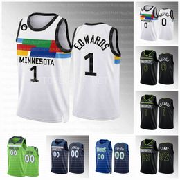 Maillot de déclaration Timberwolve 2022-23 pour hommes, D'Angelo Russell Edwards Karl Anthony Towns Patrick Beverley Vanderbilt