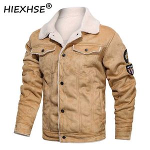 Mannen Tooling Dikke Warme Pure Wool Merk Jas Jas Mannen Topkwaliteit Herfst Winter Plus Fluwelen Man Jacket 211018