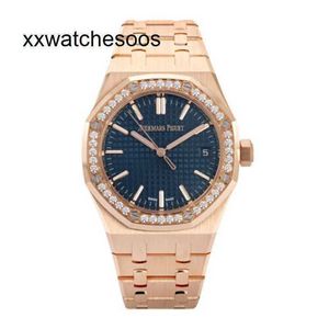 Men Top App Factory AP Automatic Watch AudempiGues Royal Oak Offshore Watch 37mm Blue Index Hour Diad Rose Rose Gold